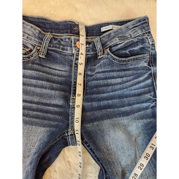 Daytrip Women's Virgo Tailored Bootcut Stretch Denim Blue Jeans Size 27S - Picture 7 of 8